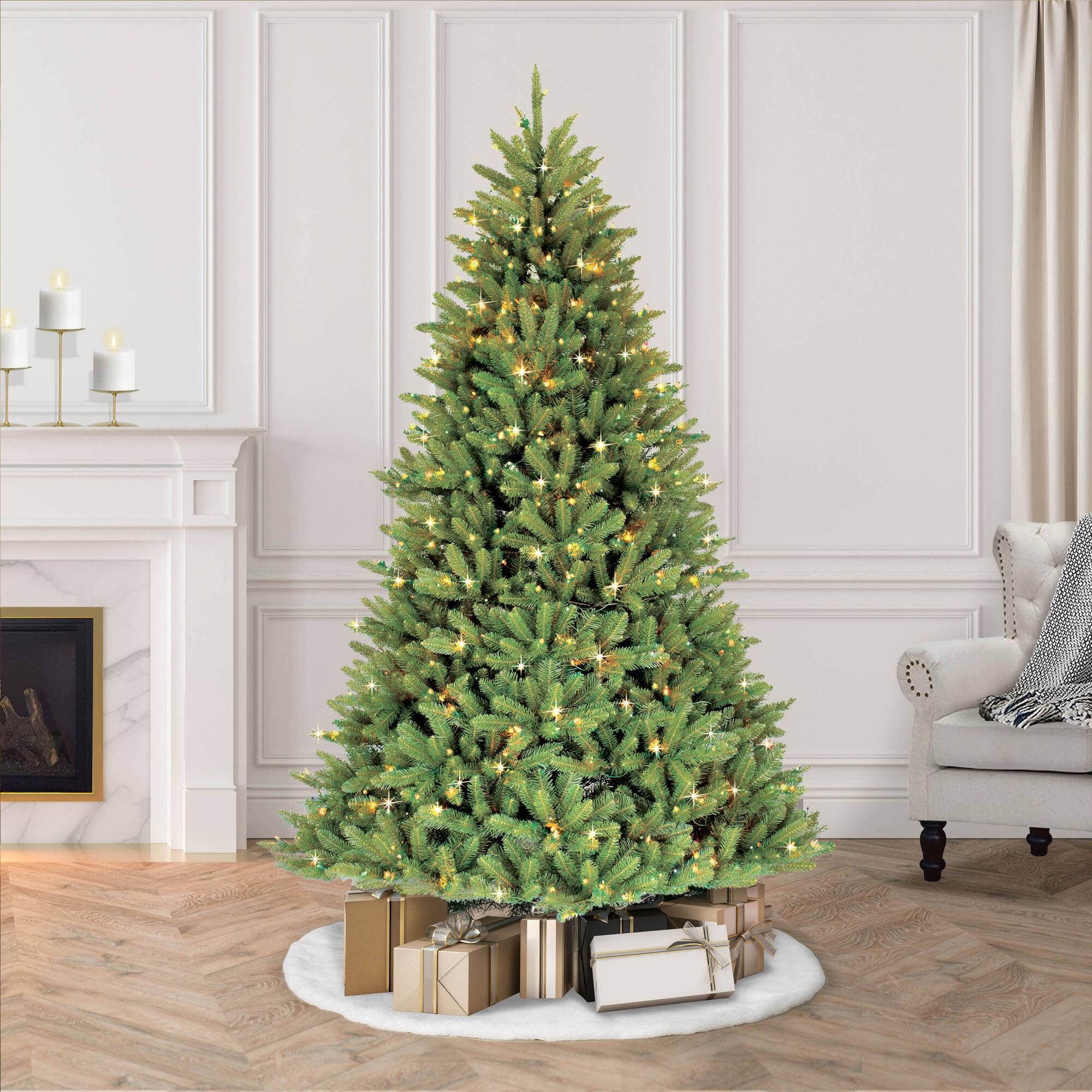 7.5ft. Pre-Lit Fraser Fir Artificial Christmas Tree
